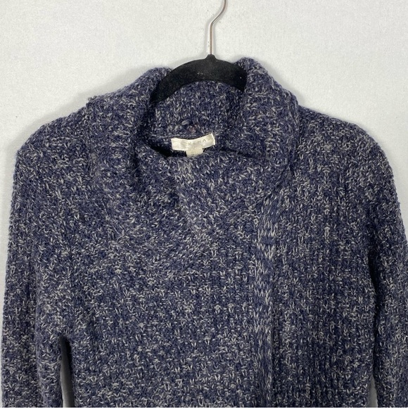 Kenar Dark Blue Shawl Collar Wool/Alpaca Knit Duster Cardigan size large - Picture 8 of 13